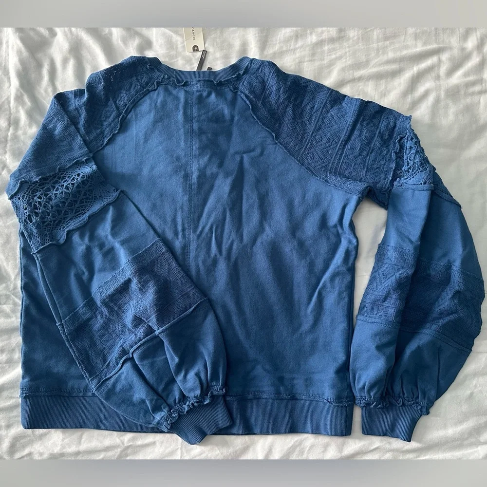 NWT Anthropologie lace balloon sleeve top